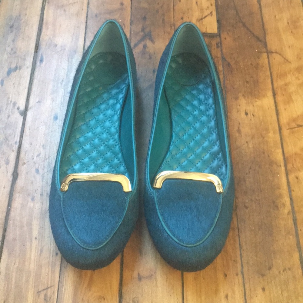 Tory Burch Turquoise Loafers